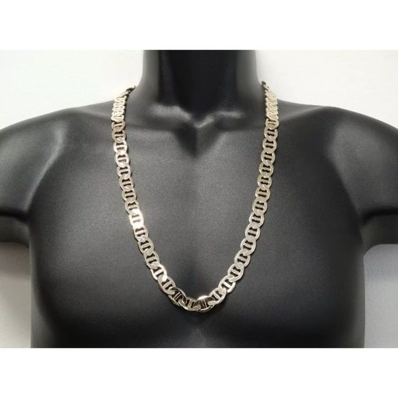 14K Gold Stamped Mariner Link Chain 30" NEW - Picture 4 of 4